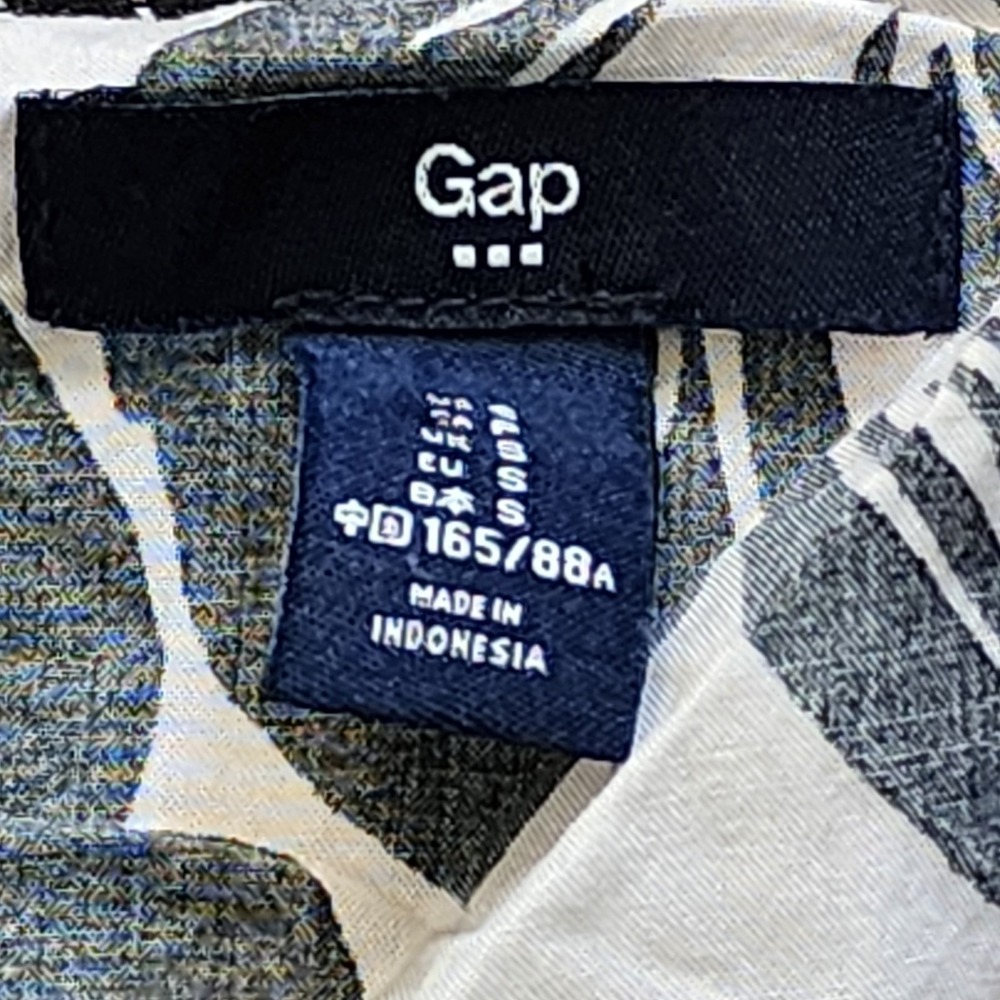 Gap Jumpsuit Womens Size S Small Black Floral Hawaiian Tropical Pockets Vacation - Picture 3 of 7